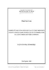 Luận văn Nghiên cứu khả năng phân hủy 2,4,5-T và đặc điểm phân loại của chủng vi khuẩn phân lập từ các bioreactor xử lý đất nhiễm chất diệt cỏ/dioxin