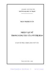 Luận văn Nhân vật nữ trong sáng tác của Võ Thị Hảo