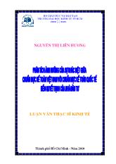 Luận văn Phân tích ảnh hưởng của sự khác biệt giữa chuẩn mực kế toán Việt Nam với chuẩn mực kế toán quốc tế đến quyết định của nhà đầu tư