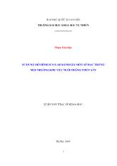 Luận văn Sử dụng mô hình ecvo lab đánh giá một số đặc trưng môi trường khu vực nuôi trồng thủy sản