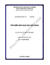 Luận văn Tìm kiếm ảnh dựa vào nội dung