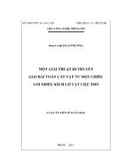 Một giải thuật di truyền giải bài toán cắt vật tư một chiều với nhiều kích cỡ vật liệu thô