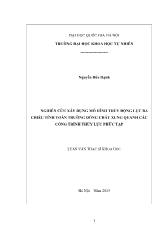 Nghiên cứu xây dựng mô hình thủy động lực ba chiều tính toán trường dòng chảy xung quanh các công trình thủy lực phức tạp