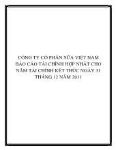 Công ty cổ phần sữa Việt Nam báo cáo tài chính hợp nhất cho năm tài chính kết thúc ngày 31 tháng 12 năm 2011