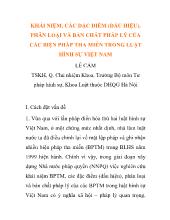 Khái niệm, các đặc điểm (dấu hiệu), phân loại và bản chất pháp lý của các biện pháp tha miễn trong luật hình sự Việt Nam