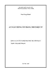 An toàn thông tin trong thuế điện tử