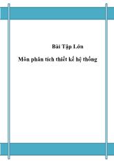 Bài tập lớn môn phân tích thiết kế hệ thống - Website giới thiệu sản