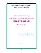 Đánh giá an toàn công nghệ thông tin hồ sơ bảo vệ