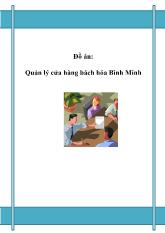 Đề tài Quản lý cửa hàng bách hóa bình minh