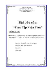 Đề tài Tìm hiểu và cài đặt csdl oracle, xây dựng một ứng dụng quản lý nhân sự đơn giản trên csdl oracle