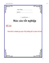 Đề tài Tìm hiểu và đánh giá một số hệ thống hỗ trợ lưu trữ lớn