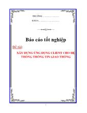 Đề tài Xây dựng ứng dụng client cho hệ thống thông tin giao thông