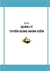 Đồ án Quản lý tuyển dụng nhân viên