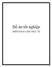 Đồ án Triển khai crm thực tế