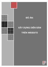 Đồ án Xây dựng diễn đàn trên website