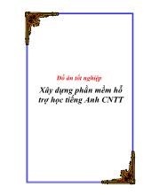 Đồ án Xây dựng phần mềm hỗ trợ học tiếng Anh công nghệ thông tin