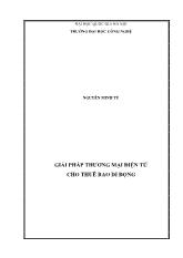 Giải pháp thương mại điện tử cho thuê bao di động