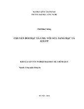 Khóa luận Chuyển đổi đặc tả uml với ocl sang đặc tả Alloy