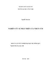 Khóa luận Nghiên cứu sự phát triển của virut cúm