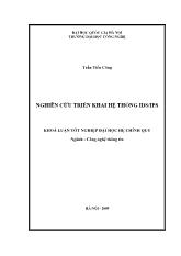 Khóa luận Nghiên cứu triển khai hệthống ids/ips