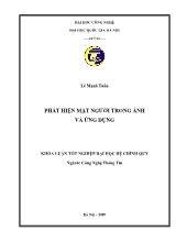 Khóa luận Phát hiện mặt người trong ảnh và ứng dụng