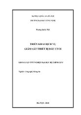 Khóa luận Triển khai dịch vụ giám sát thiết bị đầu cuối