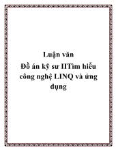 Luận văn Kỹ sư II tìm hiểu công nghệ linq và ứng dụng