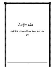 Luận văn Luật doanh nghiệp và thực tiễn áp dụng thời gian qua