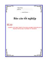 Luận văn Nghiên cứu phát triển ứng dụng mobile web để quản trị hệ thống học tập điện tử moodle