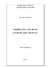 Luận văn Nghiên cứu, xây dựng cơ sở dữ liệu tích cực