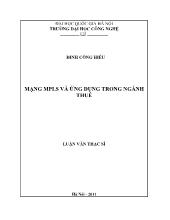 Mạng mpls và ứng dụng trong ngành thuế