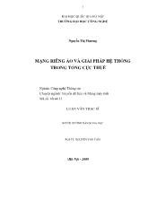 Mạng riêng ảo và giải pháp hệ thống trong tổng cục thuế