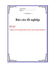 Nghiên cứu ứng dụng thủy ký bảo vệ bản quyền tài liệu số