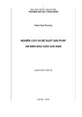 Nghiên cứu và đề xuất giải pháp an ninh đầu cuối cho NGN