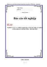 Nghiên cứu và triển khai hạ tầng kĩ thuật khoá công khai ở ủy ban nhân dân tỉnh - Thành phố