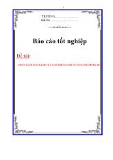 Phân tách cụm danh từ cơ sở triếng việt sử dụng mô hình crf