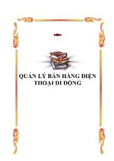 Quản lý bán hàng điện thoại di động