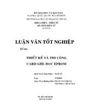 Thiết kế và thi công card ghi - Đọc eprom