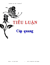 Tiểu luận Cáp quang