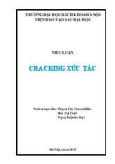 Tiểu luận Cracking xúc tác