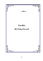 Tìm hiểu hệ thống firewall