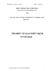 Tìm hiểu về giao thức định tuyến BGP