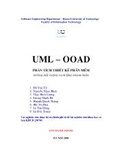 UML – OOAD phân tích thiết kế phần mềm