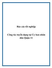 Công tác tuyển dụng tại Ủy ban nhân dân Quận 11