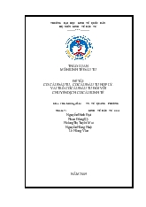 Đề tài Cơ cấu đầu tư, cơ cấu đầu tư hợp lý. vai trò cơ cấu đầu tư đối với chuyển dịch cơ cấu kinh tế