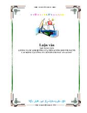 Đề tài Kế toán tiền lương và sự ảnh hưởng của tiền lương đối với người lao động ở công ty liên doanh may An Giang