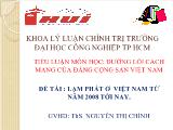 Đề tài Lạm phát ở Việt Nam từ năm 2008 tới nay