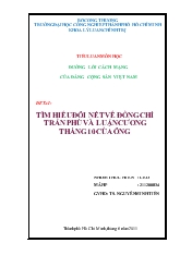 Đề tài Tìm hiểu đôi nét về đồng chí trần phú và luận cương tháng 10 của ông