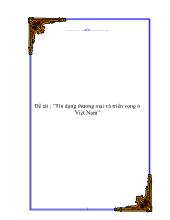 Đề tài Tín dụng thương mại và triển vọng tại Việt Nam