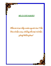 Đồ án Đầu tư trực tiếp nước ngoài vào Việt Nam hiện nay, những tồn tại và biện pháp khắc phục